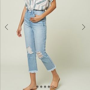High waisted, distress Mason O’Neil Jeans